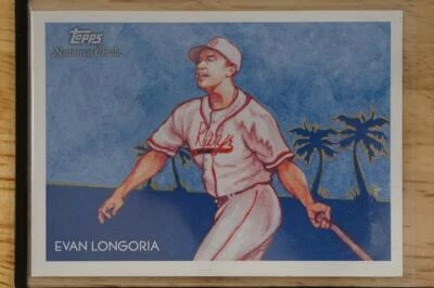 2010 Topps Baseball Card Evan Longoria #33 National Chicle Back Rays - Image 1 of 2