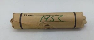 1952 Canadian Pennies (50 coins per roll) 1 Roll - Picture 1 of 3