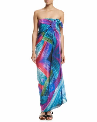 NUEVO Gottex Festival 100% Seda Pareo Cubre Foto 1 de 4