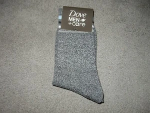 BNWT Dove Men 1 Pair Grey Striped Socks Size 7-11 - Picture 1 of 2