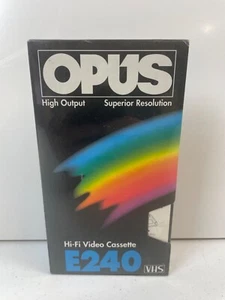 Opus E240 Blank HI-FI VHS Tape Brand New Sealed - Bild 1 von 4