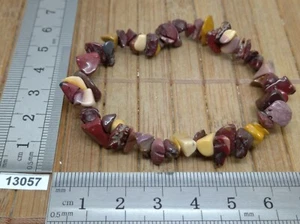 Bracelet baroque JASPE MOKAITE 18 cm pierres roulée lithotherapie reiki chips - Bild 1 von 2