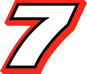 NUEVO PARA 2025 #7 Justin Allgaier Racing Calcomanía Adhesiva - SM a XL - Varios Clrs - Imagen 1 de 8