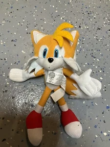 Nanco Sonic The Hedgehog 8”Yellow TAILS SEGA Stuffed Animal Plush - Picture 1 of 4