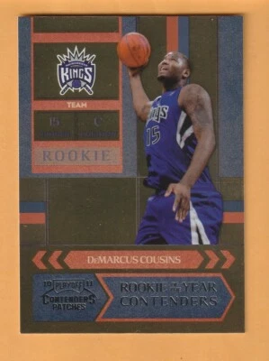 DeMarcus Cousins 2010-11 Playoff Contenders Patches #6 Kentucky Wildcats 6M - Image 1 of 2