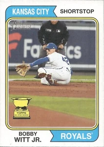 Bobby Witt Jr - 2023 Topps Heritage Baseball - Topps All-Star Rookie #85 - Picture 1 of 2