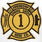 Spring Grove Friendship Hose York County Pennsylvania PA Fire Patch Company