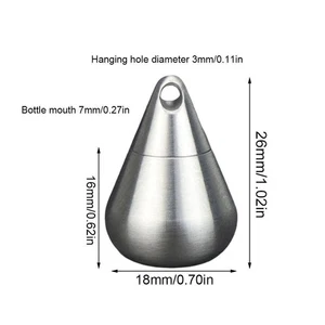 New Mini Keychain Titanium Waterproof Box Sealed Container Portable Outdoor G3J5 - Picture 1 of 11