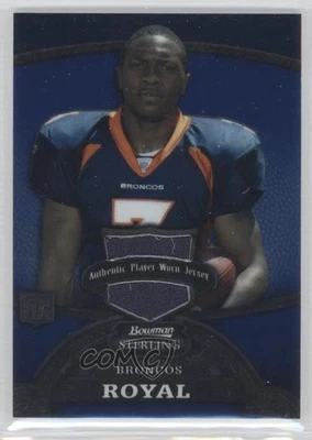 2008 Bowman Sterling Blue Jerseys /399 Eddie Royal #167 Rookie RC - Image 1 of 2