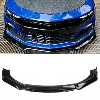 For Chevrolet Corvette Front Bumper Lip Spoiler Splitter Gloss Black  Foto 1 de 4