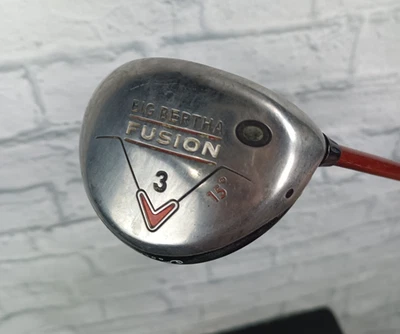 Club de Golf Callaway Big Bertha Fusion 3 Madera 15 Grados Aldila NVS 55-R 350 Foto 1 de 4