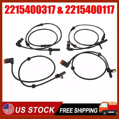 For Mercedes W221 W216 S550 S600 CL550 Front Rear LH&RH ABS Wheel Speed Sensor*4 Foto 1 de 4