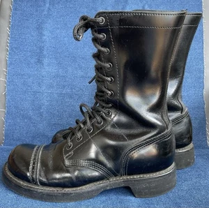 De Colección Corcoran Militar Paracaidista Combate Botas de Salto Negras Hechas en EE. UU. 1500 Talla 7D - Imagen 1 de 15