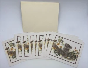 10 Vintage 1986 Hase leere Notizkarten und Umschläge Kunst von Joe Giordano - Bild 1 von 6
