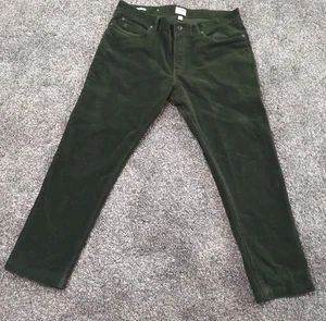 Todd Snyder Pants Mens 36x28 1/2 Green Stretch Corduroy Slim Fit Jeans Casual - Picture 1 of 10