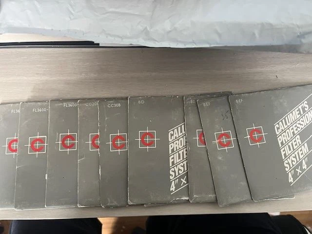 LOT OF 10 CALUMET 4X4 INCH PROFESSIONAL GEL FILTERS, NEW, SEE LIST - Image 1 of 1