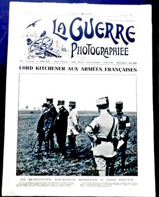 La Guerre Photographiee- WWI Photos, 23 September 1915, No. 48, French Magazine. Foto 1 de 4