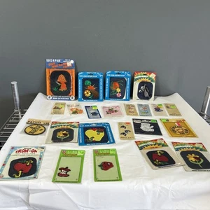 Variety LOT of 23 Vintage Iron On/Sew On Appliques Patches Lot 2. 4f - Picture 1 of 12