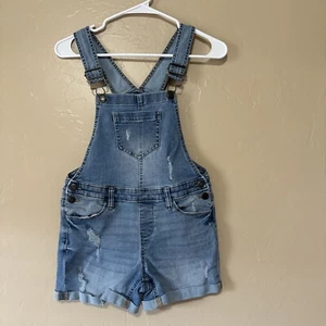 SO Shortalls - Girls Size 12 - Light/Medium Wash - Picture 1 of 5