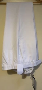 Pantalone uomo Fred Perry 28 pollici bianco nuovo con etichette - Foto 1 di 11