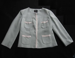 LUXUS JACKE AUS ITALIEN LUISA SPAGNOLI PURE SEIDE MINT GR 40 / it 46 NEU CHIC!!! - Bild 1 von 6
