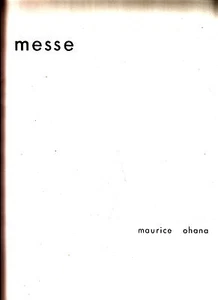Maurice Ohana MESSE 1977  - Imagen 1 de 2