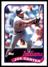 1989 Topps Joe Carter Cleveland Indians #420