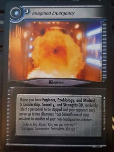 Star Trek CCG Captain's Log 10U9 Imaginada Emergencia Casi Nuevo-Como Nuevo - Imagen 1 de 1