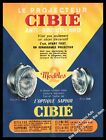 1952 CIBIE car Headlight vintage print ad 