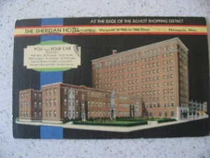 Cartolina d'epoca MWM - The Sheridan Hotel, Minneapolis, MN - Pubblicata 1940 - Foto 1 di 5
