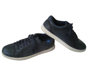 ENGLISH WASH NAVY BLUE PERFORATED LEATHER SNEAKER HERREN US 9M HOT RARE - Bild 1 von 9