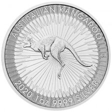 2020 Australian Kangaroo 1oz 999 Silver Bullion Coins in Capsule