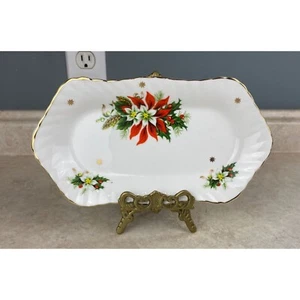 Royalty Noel Fine Bone China  England 8.5" x 4.5" Condiments Dish - Picture 1 of 5