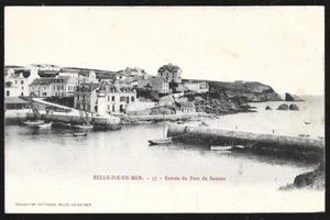 CPA -- SCHÖNE INSEL IM MEER. EINFAHRT ZUM HAFEN VON SAUZON. einfacher Rücken . 182.K - Bild 1 von 1