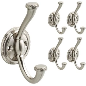 5er-Pack Franklin Messing FBNOLH5-SN-C Satin Nickel Mantel Robe und Huthaken - Bild 1 von 1
