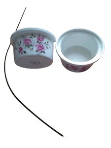 Vintage Wedgwood Enoch Ramekins. Pink Rose Small Dish - Picture 1 of 2