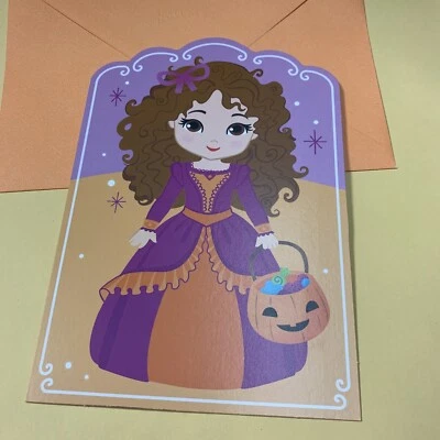 Happy Halloween Princess Magical Amazing 5”x7” Hallmark Greeting Card - Image 1 of 4