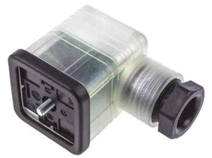 Hirschmann GDML DIN-43650 A SOLENOID CONNECTOR 8A 24V 2P+E CLEAR 934418002 - Picture 1 of 3