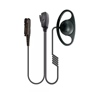 Motorola DP2400 DP2600 DP3441 Radio D Shape Earpiece With PTT MIC - Picture 1 of 6