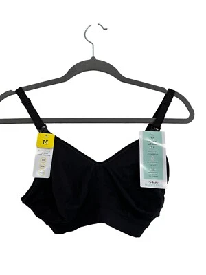Playtex Womens Black Nursing Seamless Wirefree Bra Cool Comfort Fit 4956 Medium - Image 1 of 4