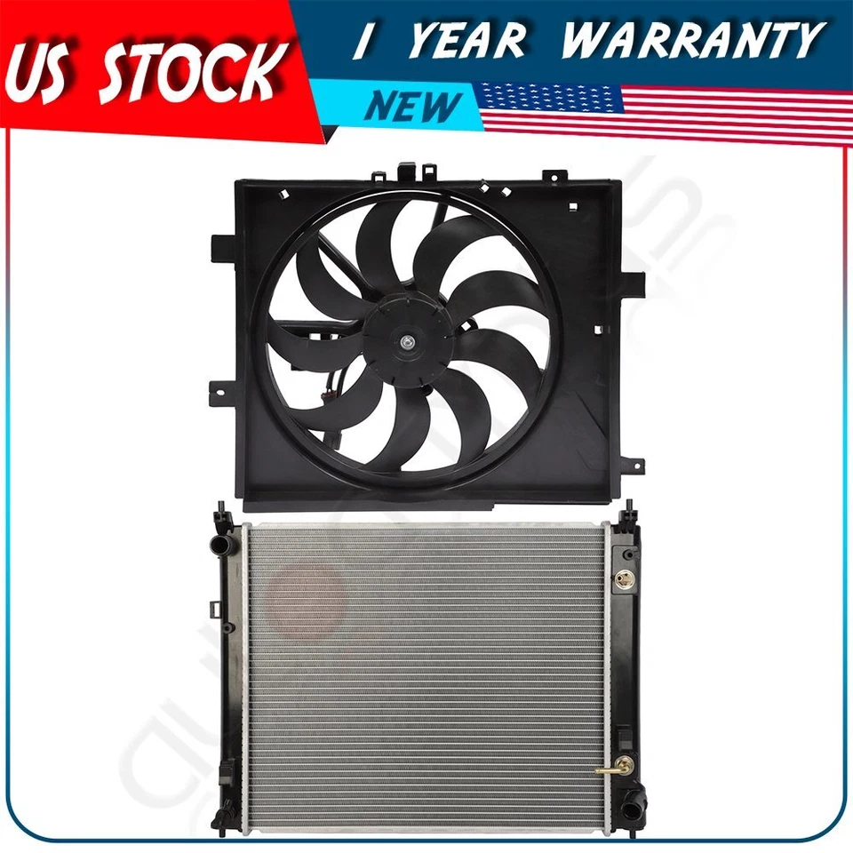 Conjunto de ventilador y radiador para Nissan Versa Note 2014 2015 2016-2018 Foto 1 de 4
