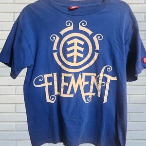 T-shirt skateboard elemento vintage Y2k terra vento fuoco logo blu uomo M maglietta - Foto 1 di 9