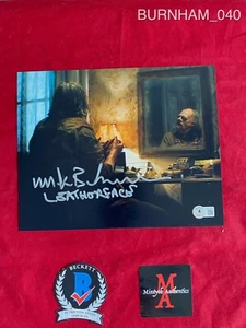 MARK BURNHAM SIGNED 8x10 PHOTO! LEATHERFACE! TEXAS CHAINSAW MASSACRE! BECKETT - Picture 1 of 4