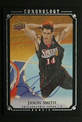 2007/08 UD 计时卡 #229 杰森·史密斯签名卡签名 #59/99 罕见 RC — 第 1/3 张图片