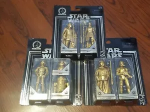 Star Wars Dark Vader Commemorative Edition Gold Figures 2-Pack All 3 Sets - Picture 1 of 8