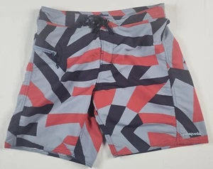 Patagonia Wavefarer Board Shorts Mens 32 Nylon Geometric Button Fly Drawstring - Picture 1 of 12