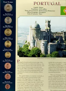 Monedas de todo el mundo Portugal Euro 2003-2011 BU UNC 2 € 2003 1 € 2010 - Imagen 1 de 2