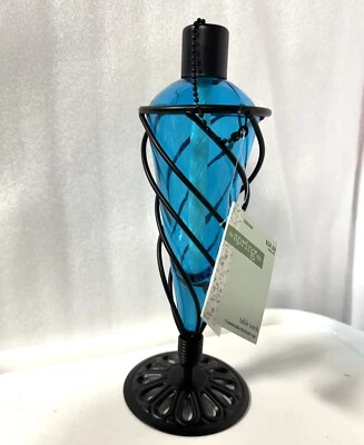 Outdoor Torch Table Torch Blue NEW Hobby Lobby 10x4” - Image 1 of 4