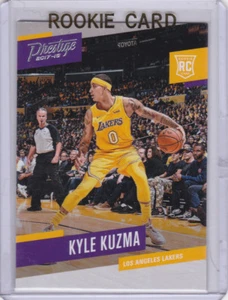 TARJETA DE NOVATO KYLE KUZMA Los Angeles Lakers Baloncesto 2017/18 Prestigio NBA RC! - Imagen 1 de 2