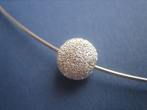 Collar plata 925 rodiada 1,0 mm 42 cm con bola de plata diamantada - Imagen 1 de 3